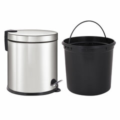 Ведро мусорное с педалью 20 литров &laquo;Classic Plus&raquo;, ЗЕРКАЛЬНОЕ, нержавеющая сталь, со съемным внутренним ведром, LAIMA, ТУРЦИЯ, 608114