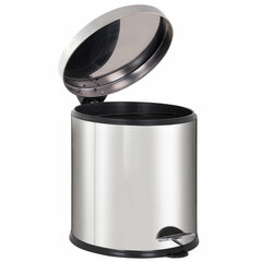 Ведро мусорное с педалью 20 литров &laquo;Classic Plus&raquo;, ЗЕРКАЛЬНОЕ, нержавеющая сталь, со съемным внутренним ведром, LAIMA, ТУРЦИЯ, 608114