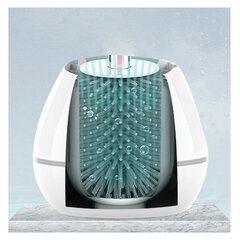 Ершик для унитаза силиконовый STANDART TYPE (овальный) напольный, с пинцетом, LAIMA, 608132