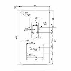 Стойка для дозатора антисептика и мыла, высота 1,4 м, сталь, черная, СД-1