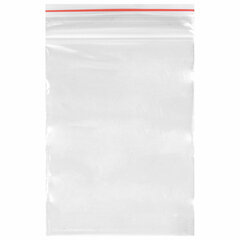 Пакеты с замком ZIP-LOCK &laquo;зиплок&raquo;, комплект 100 шт., 60&times;80 мм, ПВД, толщина 32 мкм, STAFF, 608164