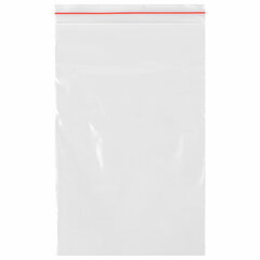 Пакеты с замком ZIP-LOCK &laquo;зиплок&raquo;, комплект 100 шт., 100&times;150 мм, ПВД, толщина 32 мкм, STAFF, 608165