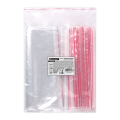 Пакеты ZIP LOCK &laquo;зиплок&raquo; ПРОЧНЫЕ, комплект 100 шт., 180&times;250 мм, ПВД, 60 мкм, BRAUBERG EXTRA, 608173