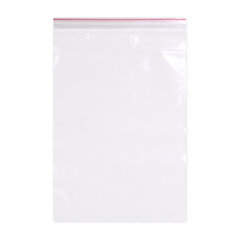 Пакеты ZIP LOCK &laquo;зиплок&raquo; ПРОЧНЫЕ, комплект 100 шт., 200&times;300 мм, ПВД, 60 мкм, BRAUBERG EXTRA, 608174