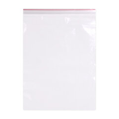 Пакеты ZIP LOCK &laquo;зиплок&raquo; ПРОЧНЫЕ, комплект 100 шт., 250&times;350 мм, ПВД, 60 мкм, BRAUBERG EXTRA, 608175