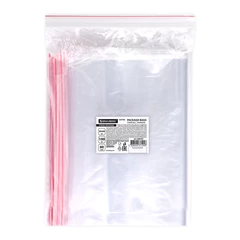 Пакеты ZIP LOCK &laquo;зиплок&raquo; ОЧЕНЬ ПРОЧНЫЕ, комплект 100 шт., 300&times;400 мм, ПВД 80 мкм, BRAUBERG EXTRA, 608181