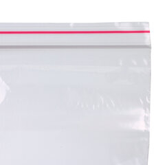 Пакеты ZIP LOCK &laquo;зиплок&raquo; СВЕРХПРОЧНЫЕ, комплект 100 шт., 300&times;400 мм, ПВД, 100 мкм, BRAUBERG EXTRA, 608184