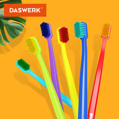 Зубные щетки, набор 6 штук, для взрослых и детей, СРЕДНЕ-МЯГКИЕ (MEDIUM SOFT), DASWERK (ДАСВЕРК), 608214