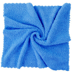 Тряпка из микрофибры 50&times;60 см, АВТО / ДОМ / ОФИС, КОМПЛЕКТ 2 шт., &laquo;ULTRASONIC BI-COLOUR&raquo;, синий/<wbr/>серый, 220 г/<wbr/>м<sup>2</sup>, LAIMA HOME, 608219