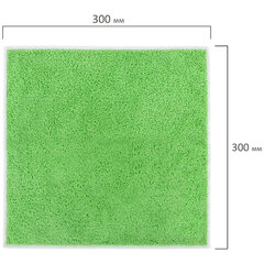 Салфетки из МИКРОФИБРЫ 30&times;30 см, КОМПЛЕКТ 3 шт., OVERLOCK MULTI COLOUR, 220 г/<wbr/>м<sup>2</sup>, LAIMA HOME, 608221