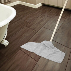 Тряпка для мытья пола из микрофибры 70&times;80 см &laquo;OVERLOCK GREY COLOUR&raquo;, серая, 220 г/<wbr/>м<sup>2</sup>, LAIMA HOME, 608223