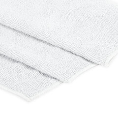 Салфетка из МИКРОФИБРЫ 50&times;100 см, WHITE ULTRA DENSE OVERLOCK, белая, 280 г/<wbr/>м<sup>2</sup>, LAIMA HOME, 608226