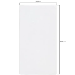 Салфетка из МИКРОФИБРЫ 40&times;80 см, WHITE ULTRA DENSE OVERLOCK, белая, 280 г/<wbr/>м<sup>2</sup>, LAIMA HOME, 608227