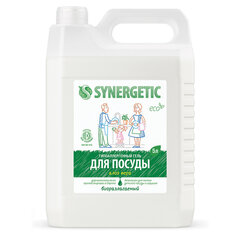 Гель для мытья посуды антибактериальный 5 л, SYNERGETIC &laquo;Алоэ&raquo;, канистра