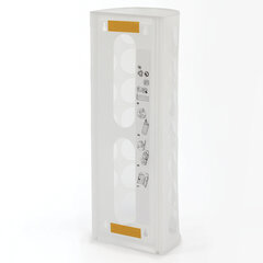 Держатель контейнер корзина XL для пакетов, мешков, бахил, 45&times;16&times;13 см, комплект крепежа, PREMIUM, 608283