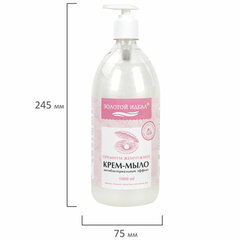 Мыло-крем жидкое с АНТИБАКТЕРИАЛЬНЫМ ЭФФЕКТОМ 1 л ЗОЛОТОЙ ИДЕАЛ &laquo;Премиум жемчужное&raquo;, дозатор, 608284