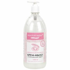 Мыло-крем жидкое с АНТИБАКТЕРИАЛЬНЫМ ЭФФЕКТОМ 1 л ЗОЛОТОЙ ИДЕАЛ &laquo;Премиум жемчужное&raquo;, дозатор, 608284