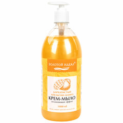 Мыло-крем жидкое 1 л ЗОЛОТОЙ ИДЕАЛ &laquo;Бархатистый апельсин-манго&raquo;, дозатор, 608287