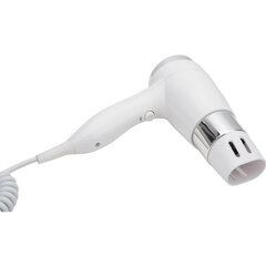 Фен для волос настенный KSITEX F-1600 W, 1600 Вт, пластик/<wbr/>металл, 2 скорости, белый