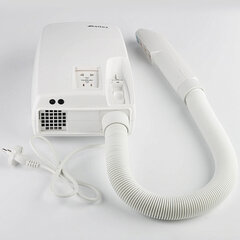 Фен для волос/<wbr/>сушилка для рук KSITEX F-2000 А1, 1200 Вт, пластик, таймер выключения 12 мин, белый