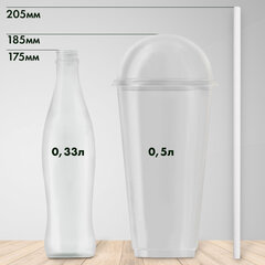 Трубочки для коктейлей бумажные, прямые, 6&times;205 мм, белые, комплект 50 штук, LAIMA, 608366