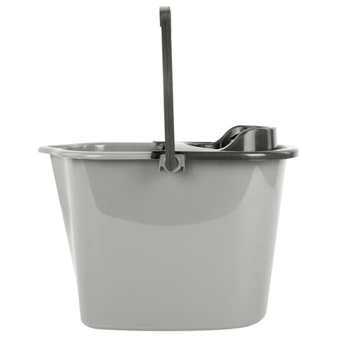 Ведро 10 л для уборки КОМПЛЕКТ с ОТЖИМОМ для веревочных и ленточных МОПов, 24х35х24 см, YORK, 70020