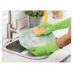 Губки для посуды 10&times;7,5&times;3 см, КОМПЛЕКТ 5 шт., MAXI, поролон с абразивным слоем, PREMIUM, YORK, 30300