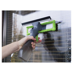 Окномойка &laquo;3 в 1&raquo;: насадка из микрофибры, сгон, рукоятка-флакон с распылителем, 26&times;25,5&times;10 см, YORK, 84040