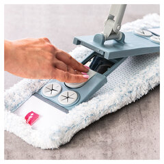 Швабра КОМПЛЕКТ черенок 85-145 см + флаундер + насадка МОП (608413) ТИП К, YORK &laquo;Magnetic&raquo;, 8169