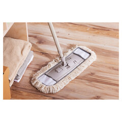 Швабра КОМПЛЕКТ черенок 85-145 см + флаундер + насадка МОП (608415) ТИП К, YORK &laquo;Natural&raquo;, 81670