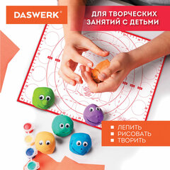 Коврик силиконовый для раскатки/запекания 30х40 см, красный, DASWERK (ДАСВЕРК), 608424