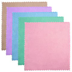 Салфетки из МИКРОФИБРЫ ПЛЮШЕВОЙ 30&times;30 см, КОМПЛЕКТ 10 шт., PASTEL, ассорти, 250 г/<wbr/>м<sup>2</sup>, LAIMA HOME, 608445