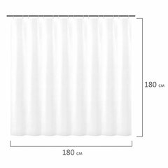 Штора для ванной комнаты CRYSTAL WALL с 3D-эффектом водонепроницаемая, 180&times;180 см, LAIMA HOME, 608451