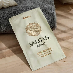 Гель для душа одноразовый 10 мл, КОМПЛЕКТ 500 шт., GRASS SARGAN, саше, флоупак