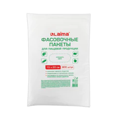 Пакеты фасовочные 15&times;20 см КОМПЛЕКТ 800 шт., ПНД 9 мкм, евроупаковка, LAIMA, 608529