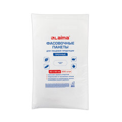 Пакеты фасовочные 40&times;50 см КОМПЛЕКТ 600 шт., ПНД 12 мкм, ПРОЧНЫЕ, евроупаковка, LAIMA, 608531