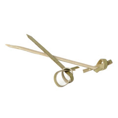 Пики (шпажки) для канапе бамбуковые ЗАВИТКИ, КОМПЛЕКТ 100 шт., 90 мм, AVIORA