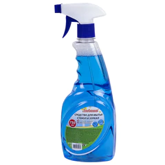 Средство для мытья стекол и зеркал 750мл &laquo;Морозная свежесть&raquo;, распылитель, ЛЮБАША, 608535