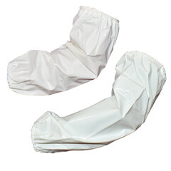 Нарукавники многоразовые защитные полиуретановые, РУКАС, 46&times;22 см, белые, НАР016