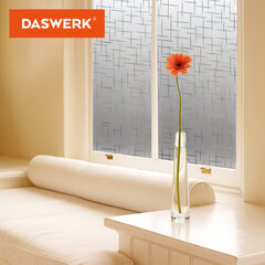 Пленка на окно самоклеящаяся статическая БЕЗ КЛЕЯ солнцезащитная 75&times;150 см &laquo;Штрихи&raquo; DASWERK (ДАСВЕРК), 608578