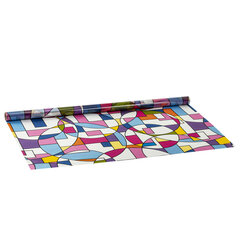 Пленка на окно самоклеящаяся статическая БЕЗ КЛЕЯ солнцезащитная 75&times;150 см &laquo;Абстракт&raquo; DASWERK (ДАСВЕРК), 608585