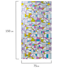 Пленка на окно самоклеящаяся статическая БЕЗ КЛЕЯ солнцезащитная 75&times;150 см &laquo;Абстракт&raquo; DASWERK (ДАСВЕРК), 608585