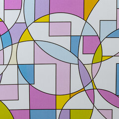 Пленка на окно самоклеящаяся статическая БЕЗ КЛЕЯ солнцезащитная 75&times;150 см &laquo;Абстракт&raquo; DASWERK (ДАСВЕРК), 608585