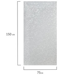 Пленка на окно самоклеящаяся статическая БЕЗ КЛЕЯ солнцезащитная 75&times;150 см &laquo;Кубики&raquo; DASWERK (ДАСВЕРК), 608588