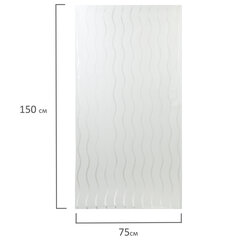 Пленка на окно самоклеящаяся статическая БЕЗ КЛЕЯ солнцезащитная 75&times;150 см &laquo;Волны&raquo; DASWERK (ДАСВЕРК), 608591