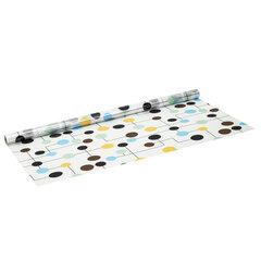 Пленка на окно самоклеящаяся статическая БЕЗ КЛЕЯ солнцезащитная 75&times;150 см &laquo;Шарики&raquo; DASWERK (ДАСВЕРК), 608593