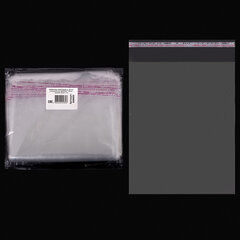 Пакет БОПП с клеевым клапаном, КОМПЛЕКТ 100 шт., 20&times;25+4 см, толщина 30 мкм, с усиленным швом