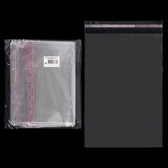 Пакет БОПП с клеевым клапаном, КОМПЛЕКТ 100 шт., 30&times;40+4 см, толщина 30 мкм, с усиленным швом