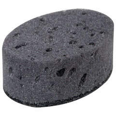 Губки для посуды 9,5&times;6,5&times;3,5 см, КОМПЛЕКТ 6 шт., OVAL BLACK, КРУПНОПОРИСТЫЙ поролон с абразивным слоем, LAIMA, 608649