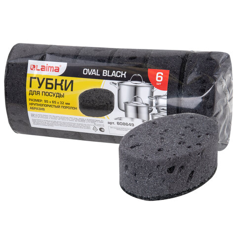 ����� ��� ������ 9,5�6,5�3,2 ��, �������� 6 ��., OVAL BLACK, �������������� ������� � ���������� �����, LAIMA, 608649 �����